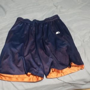 Blue orange basketball shorts